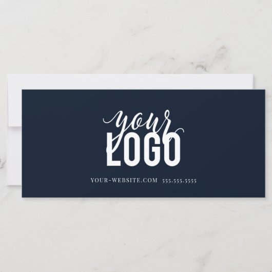 Moderne Manuscript Business Gift Certificate Navy (Voorkant)