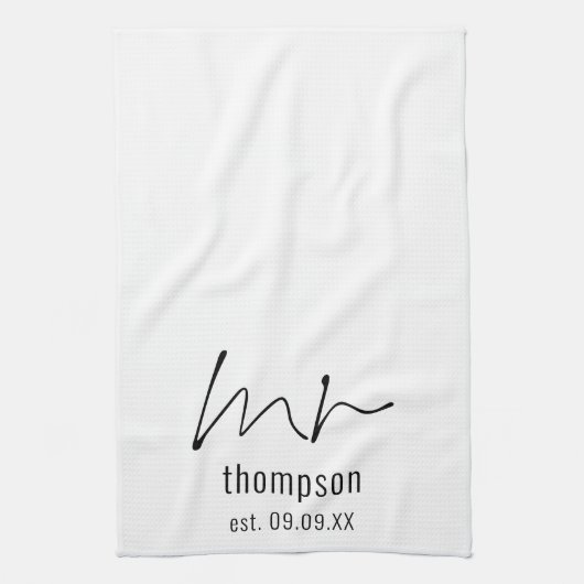 Moderne Manuscript de Pas getrouwd van de Datum va Theedoek (Verticaal)