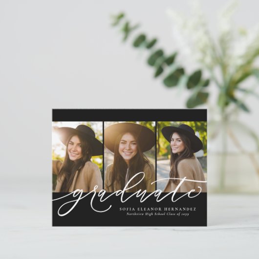 Moderne manuscript drie de uitnodiging van het fot (Staand voorkant)