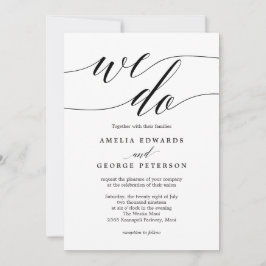 Moderne Manuscript EDITABLE COLOR Wedding nodigt M Bedankkaart