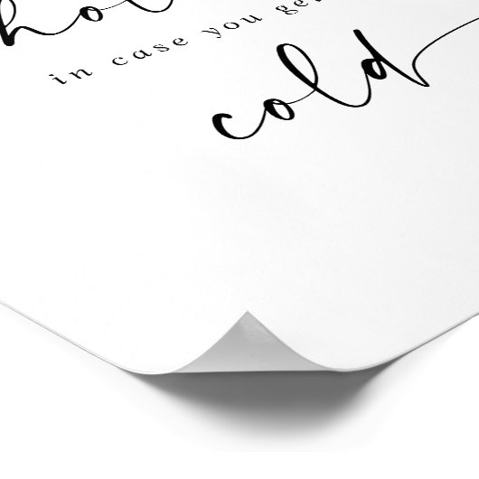 Moderne Manuscript een Blanket om het Boorteken va Poster (Hoek)