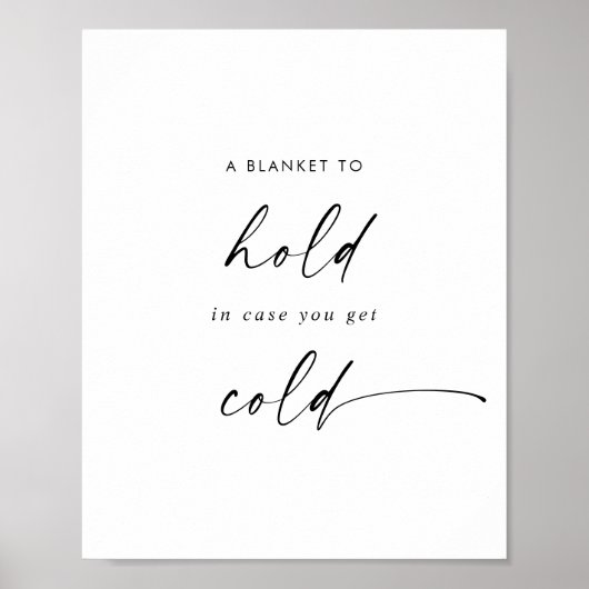 Moderne Manuscript een Blanket om het Boorteken va Poster (Voorkant)