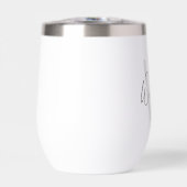 Moderne Manuscript Gepersonaliseerd Monogram en Na (Voorkant)