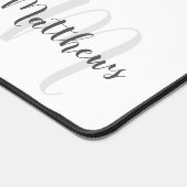 Moderne Manuscript Gepersonaliseerd Monogram en Na Bureaumat (Hoek)