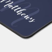 Moderne Manuscript Gepersonaliseerd Monogram en Na Bureaumat (Hoek)