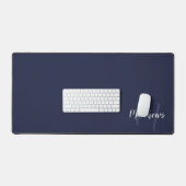 Moderne Manuscript Gepersonaliseerd Monogram en Na Bureaumat (Keyboard & Muis)
