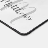 Moderne Manuscript Gepersonaliseerd Monogram en Na Bureaumat (Hoek)