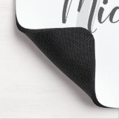 Moderne Manuscript Gepersonaliseerd Monogram en Na Muismat (Hoek)
