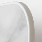 Moderne Manuscript Gepersonaliseerd Monogram en Na Pickleball Paddle (Links Detail)