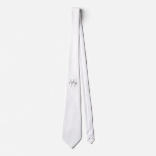 Moderne Manuscript Gepersonaliseerd Monogram en Na Stropdas