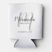 Moderne Manuscript Gepersonaliseerde Bridesmaid Blikjeskoeler (Voorkant)