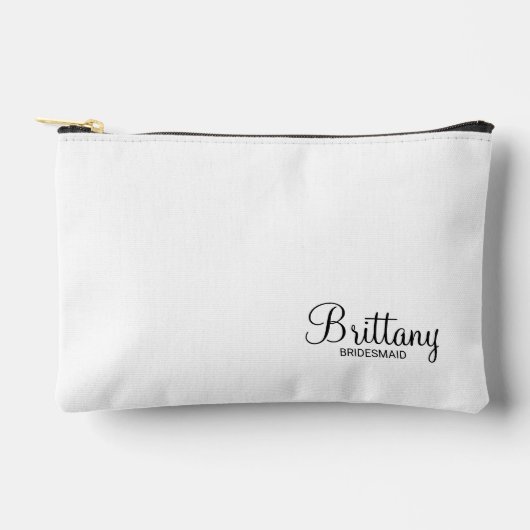 Moderne Manuscript Gepersonaliseerde Bridesmaid Etui (Voorkant)