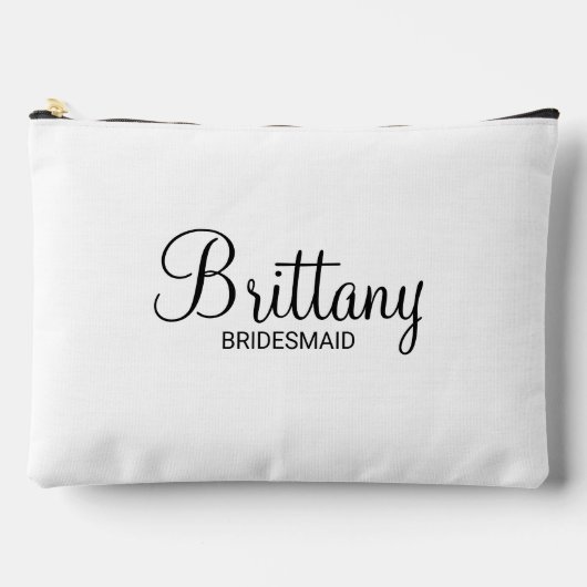 Moderne Manuscript Gepersonaliseerde Bridesmaid Etui (Voorkant)