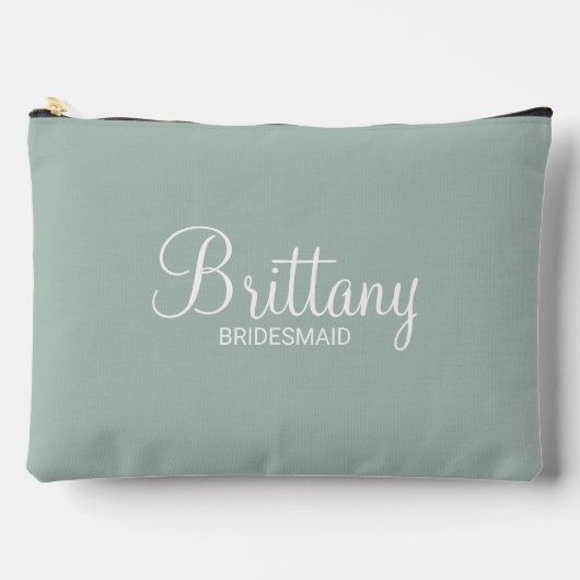 Moderne Manuscript Gepersonaliseerde Bridesmaid Etui (Voorkant)