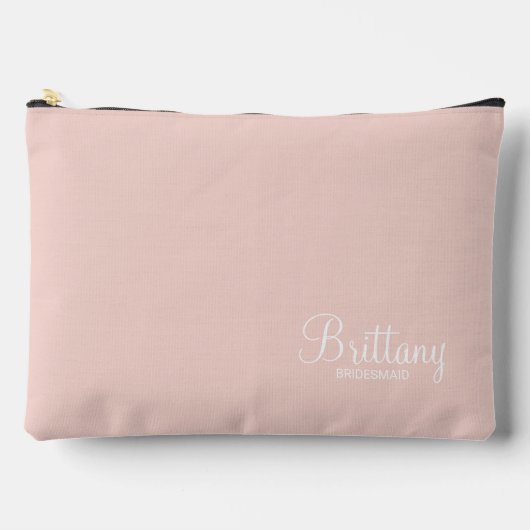 Moderne Manuscript Gepersonaliseerde Bridesmaid Etui (Voorkant)