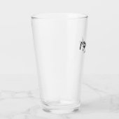 Moderne Manuscript Gepersonaliseerde Bridesmaid Glas (Rechts)