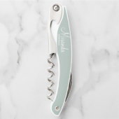 Moderne Manuscript Gepersonaliseerde Bridesmaid Kurkentrekker (Voorkant)