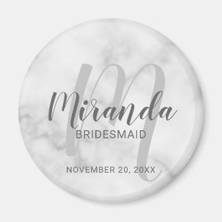 Moderne Manuscript Gepersonaliseerde Bridesmaid Magneet
