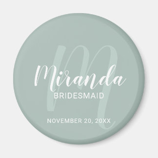 Moderne Manuscript Gepersonaliseerde Bridesmaid Magneet