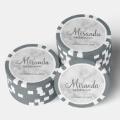 Moderne Manuscript Gepersonaliseerde Bridesmaid Poker Chips (Opstapeling)