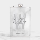 Moderne Manuscript Gepersonaliseerde Naam Groomsma Heupfles