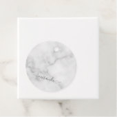 Moderne Manuscript Gepersonaliseerde Naam Witte Ma Bedankjes Labels (In situ)