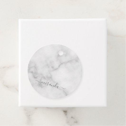 Moderne Manuscript Gepersonaliseerde Naam Witte Ma Bedankjes Labels (In situ)