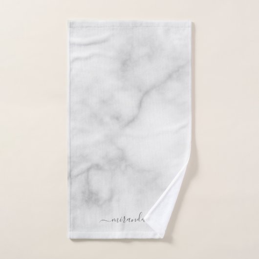 Moderne Manuscript Gepersonaliseerde Naam Witte Ma Handdoek (Handdoek)