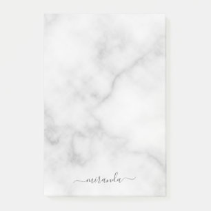 Moderne Manuscript Gepersonaliseerde Naam Witte Ma Post-it® Notes