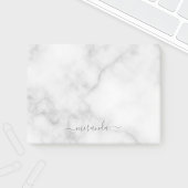 Moderne Manuscript Gepersonaliseerde Naam Witte Ma Post-it® Notes