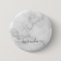 Moderne Manuscript Gepersonaliseerde Naam Witte Ma