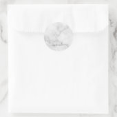 Moderne Manuscript Gepersonaliseerde Naam Witte Ma Ronde Sticker (Tas)