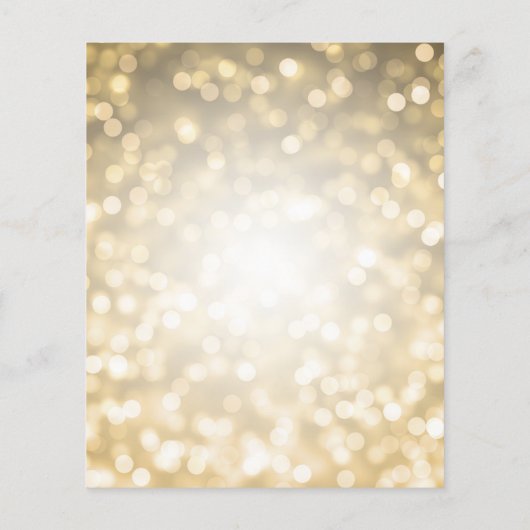 Moderne Manuscript Gold 40th Birthday Party nodigt (Achterkant)