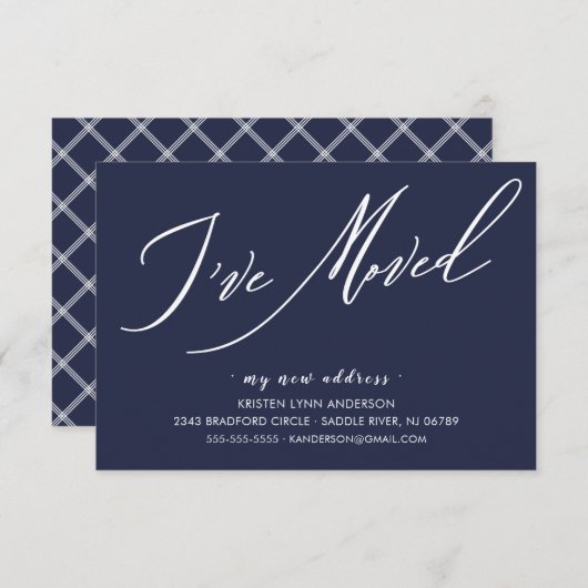 Moderne Manuscript heb ik Bewegende Aankondiging b (Voorkant / Achterkant)