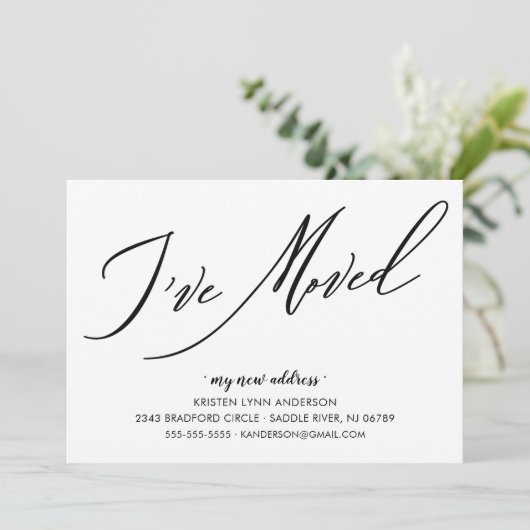 Moderne Manuscript heb ik Bewegende Aankondiging b (Staand voorkant)