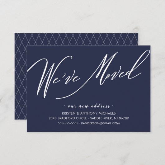 Moderne Manuscript hebben wij Bewegende Aankondigi RSVP Kaartje (Voorkant / Achterkant)