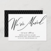 Moderne Manuscript hebben wij Bewegende Aankondigi RSVP Kaartje (Voorkant / Achterkant)