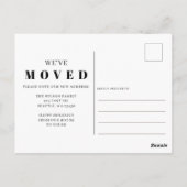 Moderne Manuscript Nieuw Huis voor de Foto van Fee Briefkaart (Achterkant)