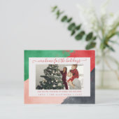 Moderne Manuscript Nieuw Huis voor de Foto van Fee Briefkaart (Staand voorkant)