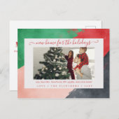 Moderne Manuscript Nieuw Huis voor de Foto van Fee Briefkaart (Voorkant / Achterkant)