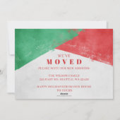 Moderne Manuscript Nieuw Huis voor de Foto van Fee Feestdagenkaart (Achterkant)