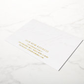 Moderne Manuscript Nieuwe Verplaatsende Aankondigi Folie Uitnodiging (Gedraaid)