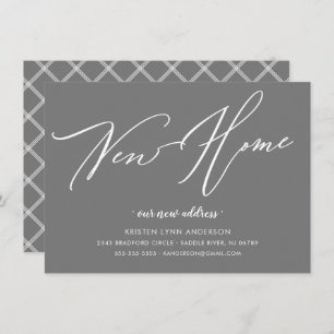 Moderne Manuscript Nieuwe Verplaatsende Aankondigi Kaart