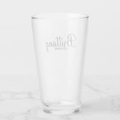 Moderne Manuscript Persoonlijke Bridesmaids Glas (Achterkant)