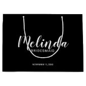 Moderne Manuscript Persoonlijke Bridesmaids Groot Cadeauzakje (Voorkant)