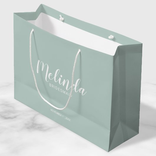 Moderne Manuscript Persoonlijke Bridesmaids Groot Cadeauzakje