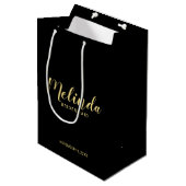 Moderne Manuscript Persoonlijke Bridesmaids Medium Cadeauzakje (Voorkant Gekanteld)