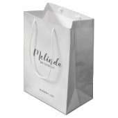 Moderne Manuscript Persoonlijke Bridesmaids Medium Cadeauzakje (Voorkant Gekanteld)