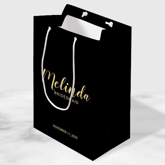 Moderne Manuscript Persoonlijke Bridesmaids Medium Cadeauzakje