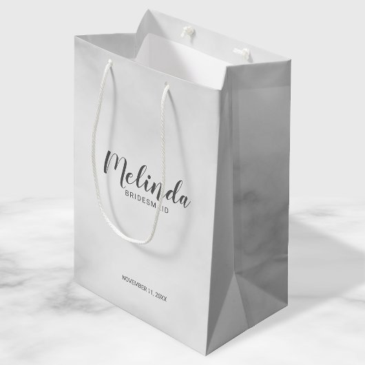 Moderne Manuscript Persoonlijke Bridesmaids Medium Cadeauzakje